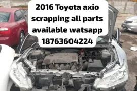 2016 Toyota axio scrapping all parts available